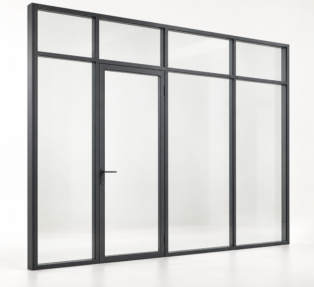 Finished fire-rated glazed profile system